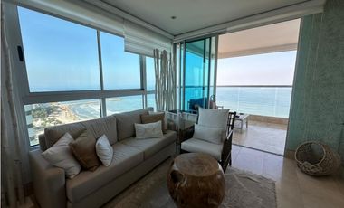 Apartamento Bocagrande vista al mar y centro amurallado