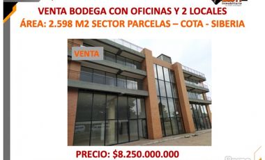 VENTA BODEGA 2.598 M2 COTA - SIBERIA
