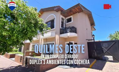 VENTA DUPLEX 3 AMB COMPLEJO CERRADO QUILMES OESTE