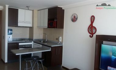 Departamento en Arriendo en Departamento amoblado en arriendo en Edificio Parque Alameda.