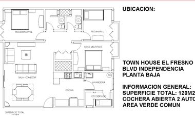 DEPARTAMENTO EN BLVD INDEPENDENCIA, EL FRESNO, PLANTA BAJA.