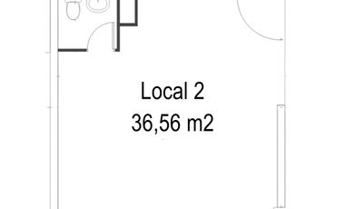 ARRIENDO Local Comercial de 54,35 m2, Metro Santa Ana