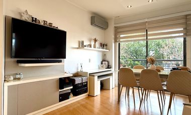 Departamento en alquiler en torre en Nuñez, amenities y cochera