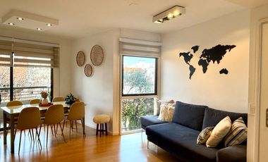 Departamento en alquiler en torre en Nuñez, amenities y cochera