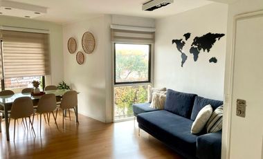 Departamento en alquiler en torre en Nuñez, amenities y cochera