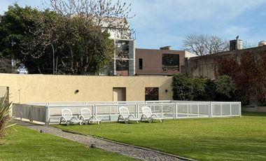 Departamento en alquiler en torre en Nuñez, amenities y cochera