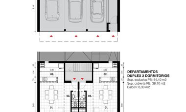 VENTA Dúplex 2 dorm • Cochera, balcón y parrillero en terraza • Casilda, Santa Fe