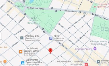 Departamento en Palermo, venta, monoambiente con cocina