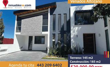 CASA EN RENTA EN VENADOS ALTOZANO, MORELIA