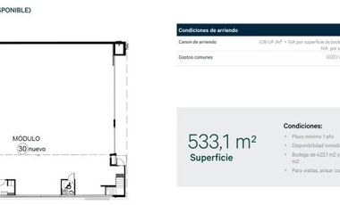 Panamericana Norte - Lampa/La Montaña - Los Boldos - Bodega - Arriendo