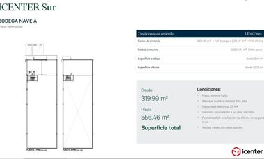 Ruta 5 Sur - Autopista Nor Oriente/Lampa - Bodega - Arriendo