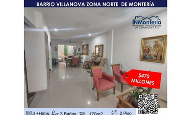SE VENDE CASA 2 PISOS  B/ VILLANOVA, ZONA NORTE DE MONTERA