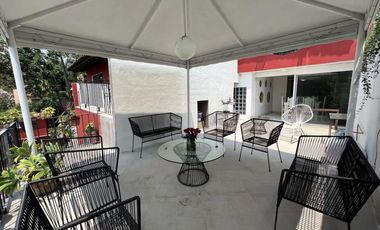 Casa en renta amueblada con terraza privada y alberca en Cuernavaca