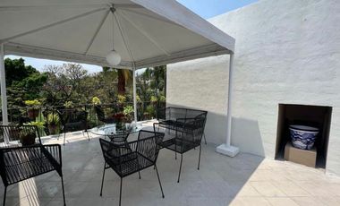 Casa en renta amueblada con terraza privada y alberca en Cuernavaca