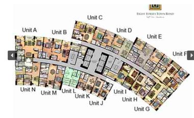 FOR SALE. 8 FORBESTOWN, Bonifacio Global City, 2 Bedrooms, overlooking golf park