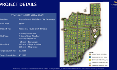 SYMPHONY HOMES- A HOUSE AND A LOT MORE IN MABALACAT, PAMPANGA