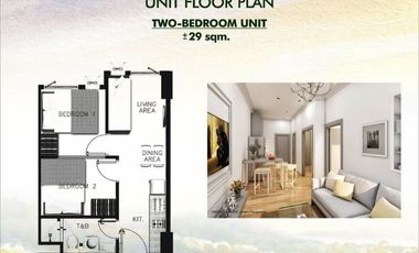 VINE RESIDENCES / 2 BEDROOM UNIT FOR SALE & RENT TO OWN AT SM NOVA COMPLEX