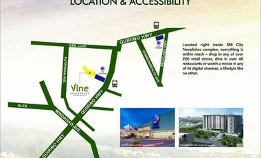 VINE RESIDENCES / 2 BEDROOM UNIT FOR SALE & RENT TO OWN AT SM NOVA COMPLEX