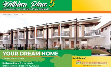 3 Bedroom Townhouse Unit for Sale at Kathleen Place 5 in Bacoor City, Cavite