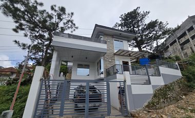 Two-Storey Modern House with mountain view