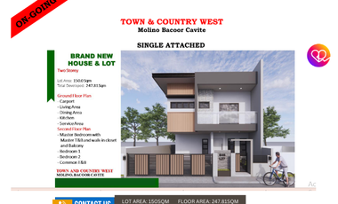 For Sale: Single Attached, Brand New House & Lot in Molino, Bacoor Cavite