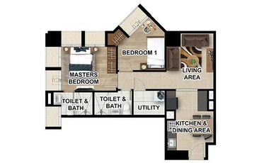 2-Bedroom Condo Unit for Sale in Diliman, Quezon City at Suntrust Capitol Plaza