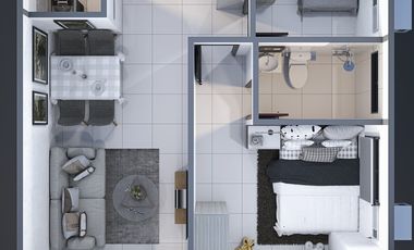 2BR w/ Balcony Condo Unit (1001, Tower H) for Sale in Lapu-Lapu City, Cebu at Primeworld District