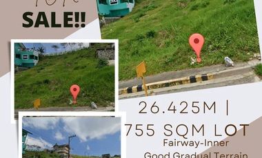 755 sqm Luxurious Prime Fairway Inner Lot WITH OVERLOOKING VIEW (Pinewoods)