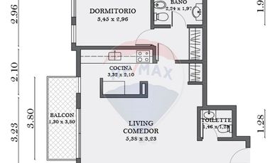 VENTA DPTO 2 AMB  VISTA AL RIO C/COCH EN Vte Lopez