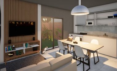 VENTA DPTO 1 DORMITORIO CON DOBLE PATIO