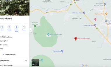 Orion Country Farms Lot For Sale in Barangay Bilolo, Orion, Bataan