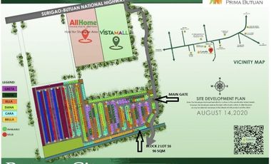 LOT FOR SALE in Camella Prima Butuan with an Area of 96 sqm, Block 2 Lot 16