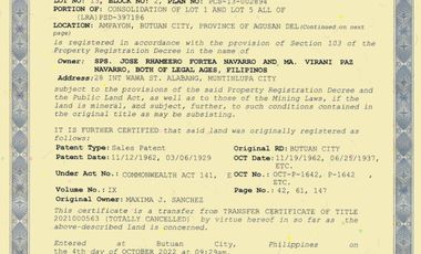 LOT FOR SALE in Camella Prima Butuan with an Area of 147 sqm, Block 2 Lot 13