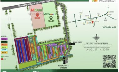 LOT FOR SALE in Camella Prima Butuan with an Area of 147 sqm, Block 2 Lot 13