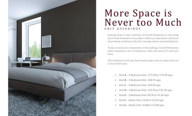 2BR for Sale 90.70sqm Cornell Parksuites in Binondo, Manila