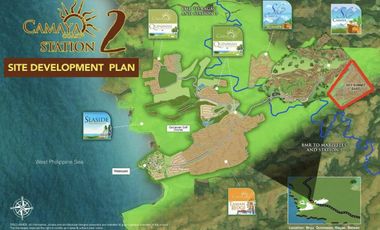 Camaya Coast Beach and golf lot with sea and mountain views
