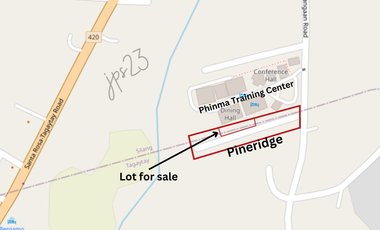 857 sqm lot in Pineridge, Tagaytay