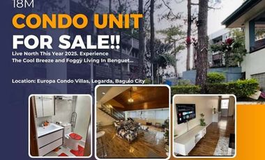 2 Bedroom Luxurious Condo Unit with 2 Parking NEAR MINES VIEW PARK (Europa)