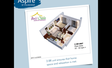Affordable 2BR Condo for sale near Ayala Feliz Pasig, Bali Oasis Aspire