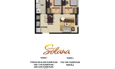 2-Bedroom Condo Unit for Sale in Ermita, Manila at Suntrust Solana
