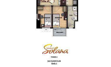 2-Bedroom Condo Unit for Sale in Ermita, Manila at Suntrust Solana