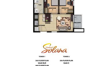 2-Bedroom Condo Unit for Sale in Ermita, Manila at Suntrust Solana