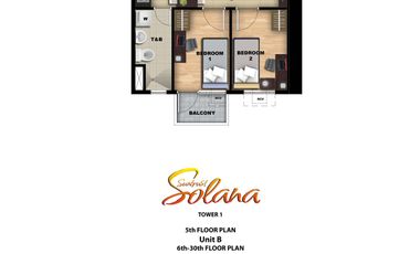 2-Bedroom Condo Unit for Sale in Ermita, Manila at Suntrust Solana