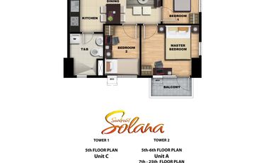 3-Bedroom Condo Unit for Sale in Ermita, Manila at Suntrust Solana