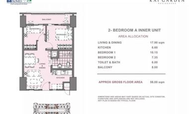 Below market value 2br for SALE at Kai Gardens Mandaluyong near MRT/ Makati/ BGC