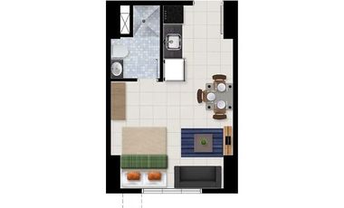 Studio Condo Unit for Sale in Paligsahan, Quezon City at Suntrust Amadea