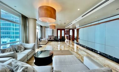 ONE ROXAS TRIANGLE: 4BR Penthouse For Rent, 527 sqm, Facing Manila Bay, 4 parkng
