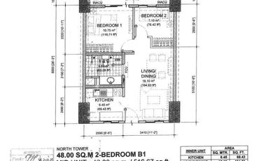 2br for Sale in Mandaluyong at Sheridan Towers near MRT Station/ Makati/ BGC