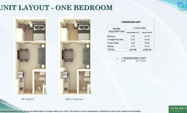 5% OFF - 1 BEDROOM CONDOMINIUM UNIT IN CALM RESIDENCES STA ROSA LAGUNA FOR ONLY 14K PHP