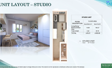 5% OFF - 1 BEDROOM CONDOMINIUM UNIT IN CALM RESIDENCES STA ROSA LAGUNA FOR ONLY 14K PHP